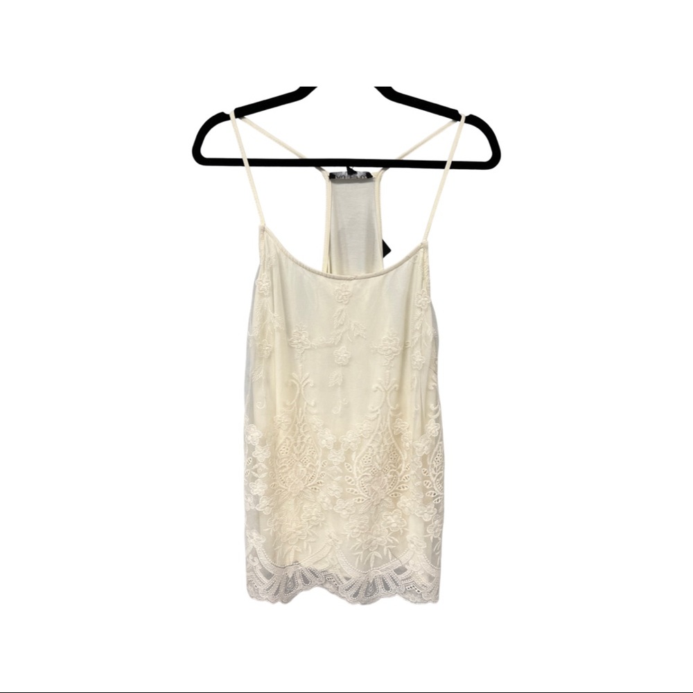 Mesh Embroidered Cami